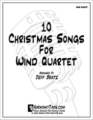 10 Christmas Songs For Wind Quartet P.O.D. cover Thumbnail